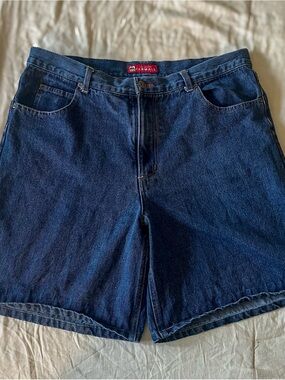 Women's Dark Blue Denim Shorts